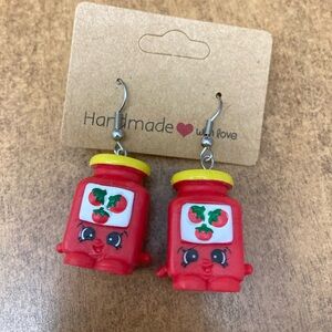 Tomato Paste Shopkins earrings